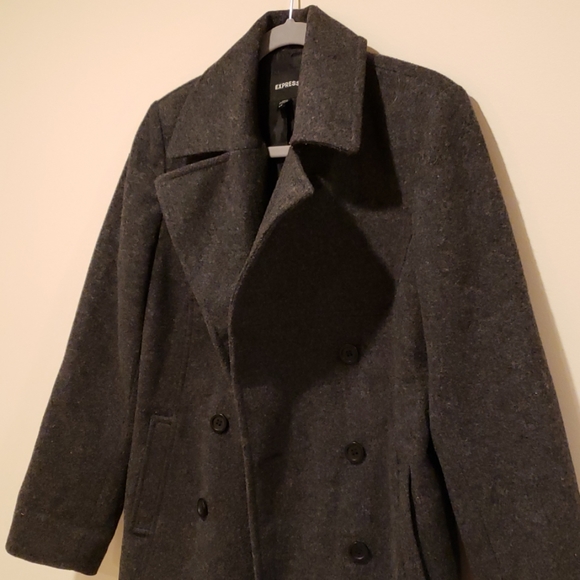 Express Wool Jacket in Charcoal Size 5/6 - Picture 3 of 8